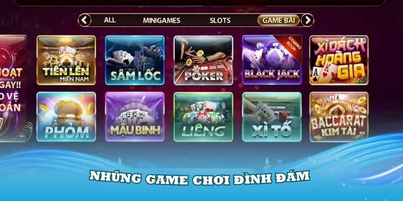 Những game chơi đình đám xuất hiện tại Casino King88